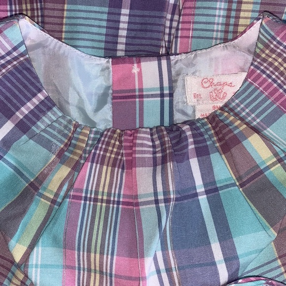 Chaps, 9-12m, Stunning Balloon Dress, Multiple Colors Blend Beautifully, - Picture 5 of 12